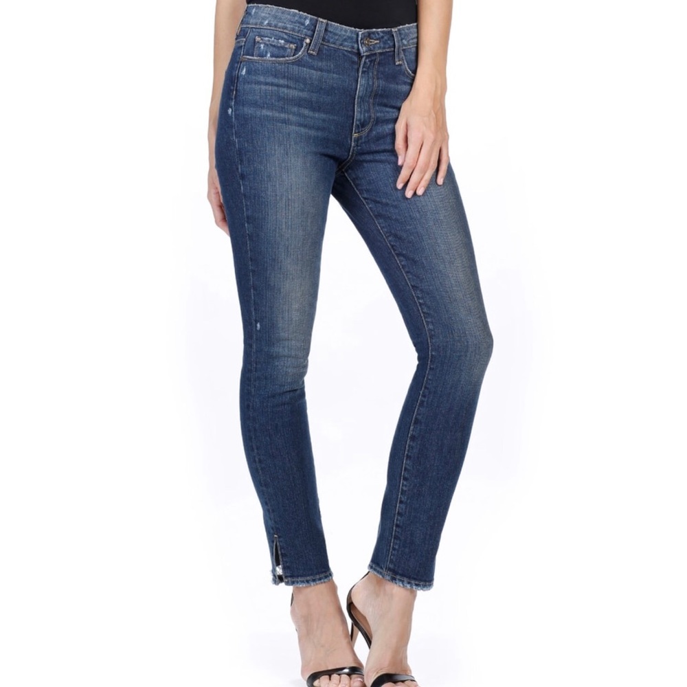 Paige Hoxton Ankle Peg Skinny Distressed Jeans